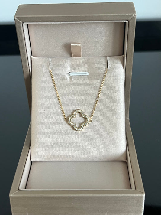 Bracelet Trèfle diamantée