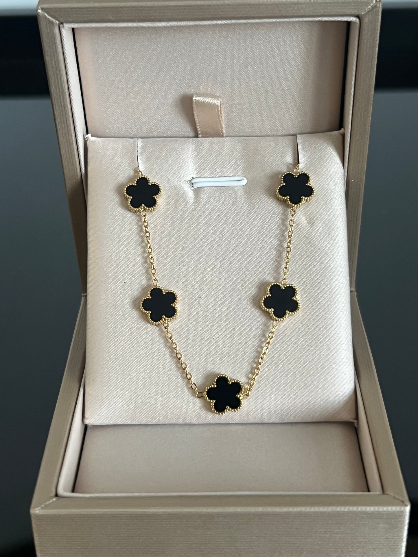 Bracelet Trèfle noir